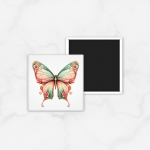 Fridge Magnet Kulkas Persegi Edisi Pastel Butterfly